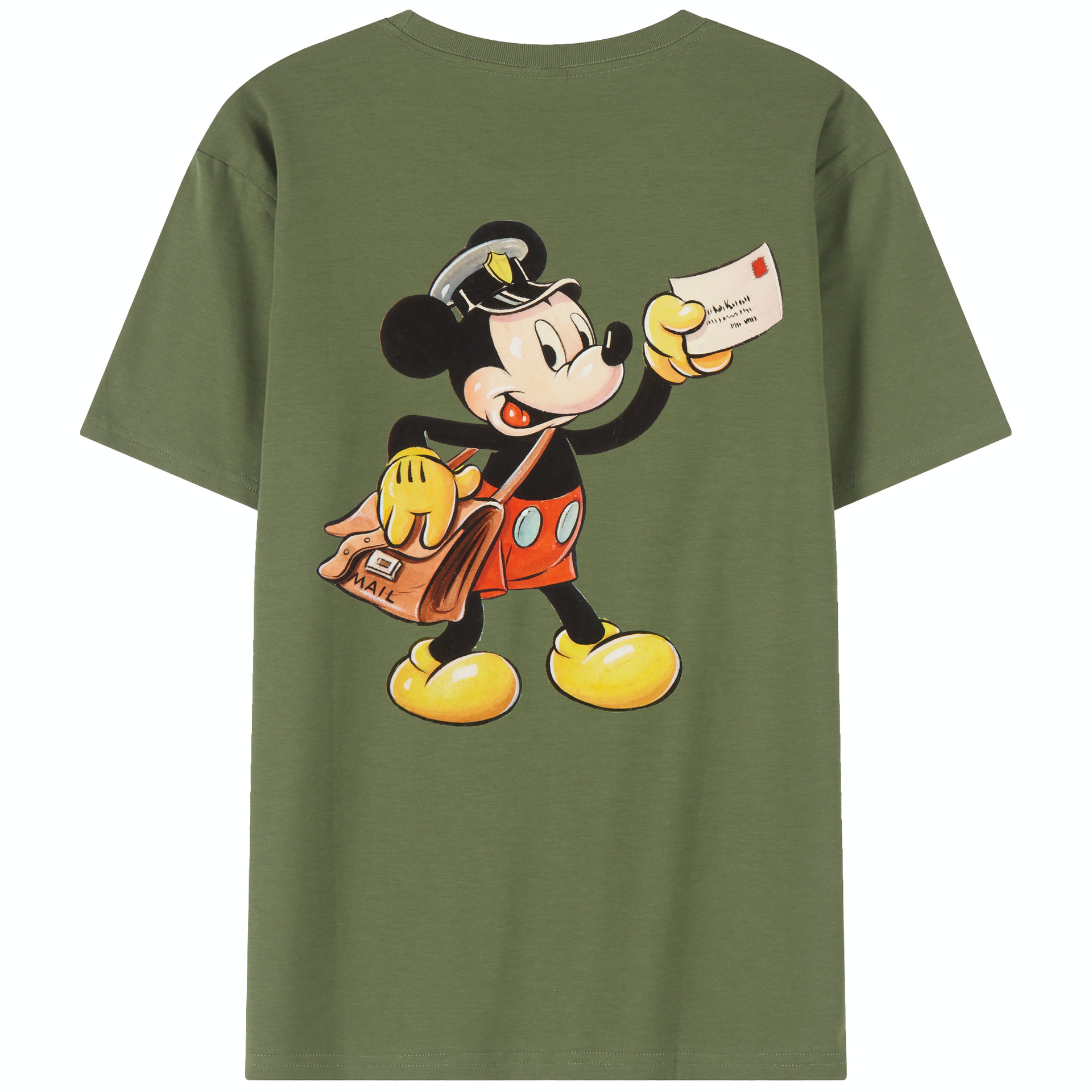 （画像用） ミッキーマウス Mickey Mouse 綿100％半袖Tシャツ（背面プリント）